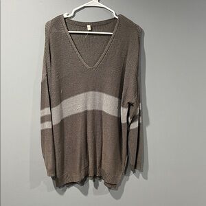 WISHLIST Gray V-Neck Sweater